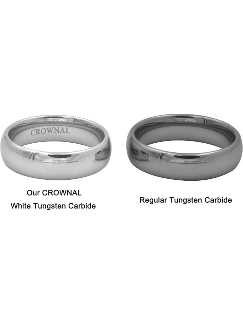 Comfort Fit Tungsten Wedding Band Ring for Men & Women - 1mm to 8mm, Gold & Rose - Picture 4 of 6